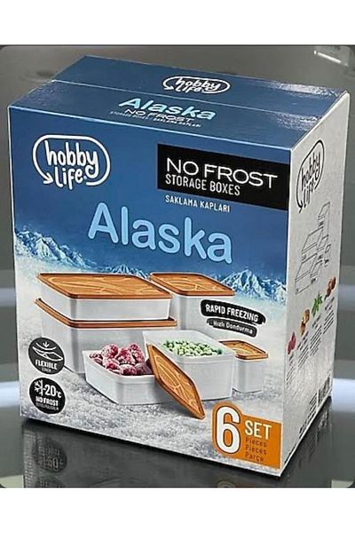 HOBBY LİFE Hobby Life Alaska - 6-Piece Deep Freezer Storage Container