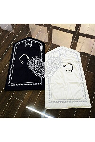 Home Çiftli eşli Kalpli hediyelik çeyizlik tesbihli seccadeler