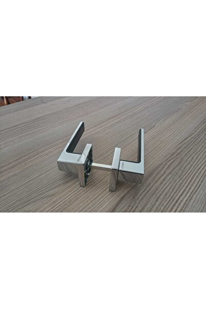 Genel Markalar Croma Zera Krom Zamak Kare Rozetli Lüks Oda Kapı Kolu