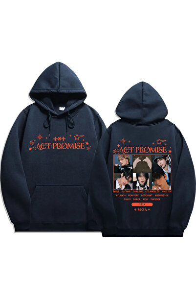 Drippy تي شيرت رجالي بغطاء للرأس بأكمام طويلة على طراز الهيب هوب