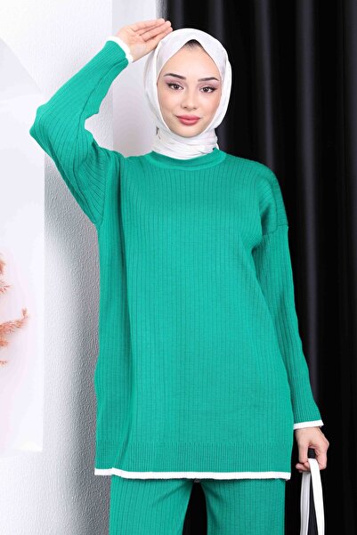 İmajButik Green Pants Knitwear Set