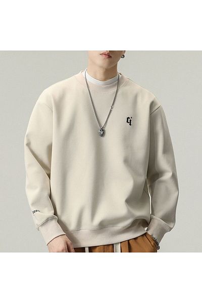 Drippy Men's Clothing Top for Man - Simple T-Shirt, Solid Hoodless Shirt