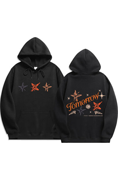 Drippy 2024XT Act Promise Printed - تي شيرت رجالي بأكمام طويلة وغطاء للرأس عل...