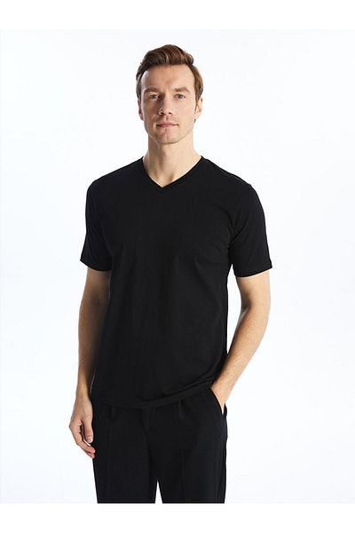 LC Waikiki Νέα σεζόν V-Neck κοντομάνικο ανδρικό Tisort - S41099Z8