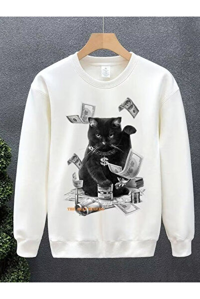 Drippy Hip hop moda za muškarce - crtani film za mačka Štampano dukseve, maji...