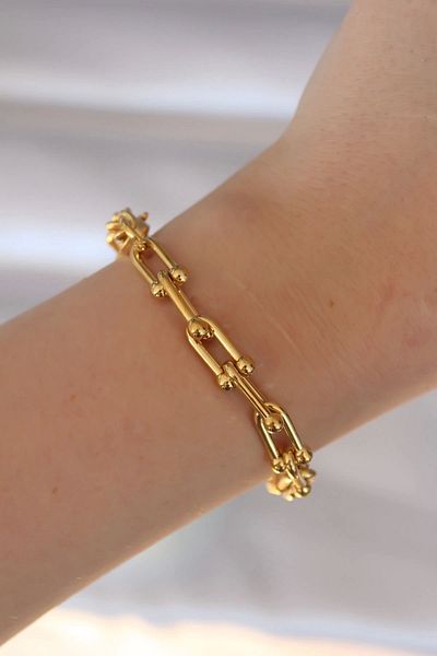 Clariss 316L Steel Gold Color Bracelet