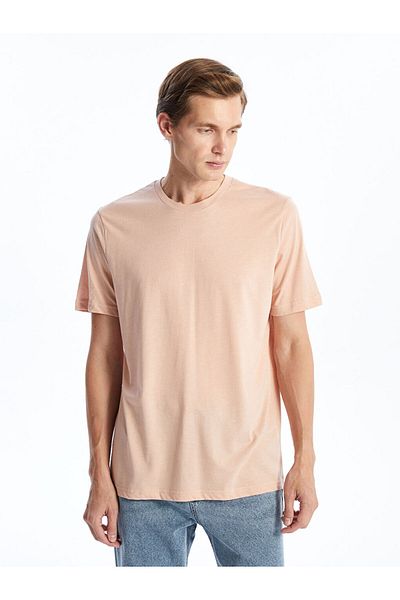 LC Waikiki New Season Crew Neck Combed Cotton Men's T-Shirt - S4Op35Z8