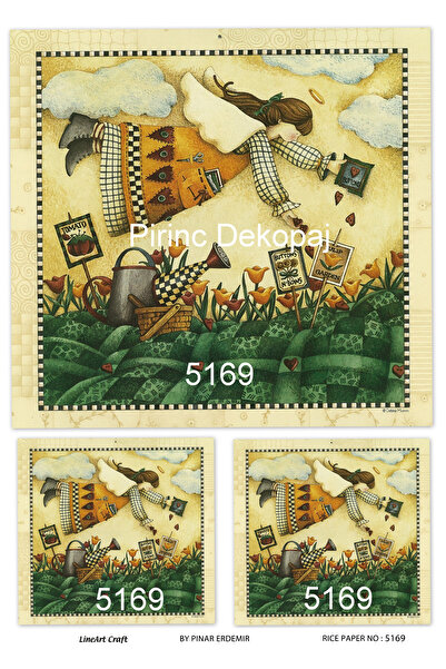 LİNEART ورق ديكوباج نحاسي Lineart رقم: L5169 - 29x42 سم