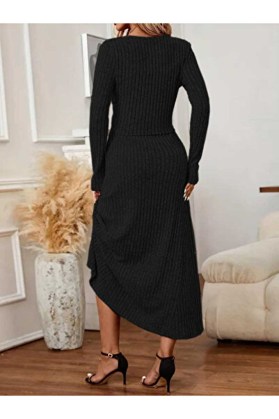 Viyamo New Season Women's Long Sleeve Button down Blouse and High Waist A-Line Long Skirt Raster Stylish Two-Piece Set