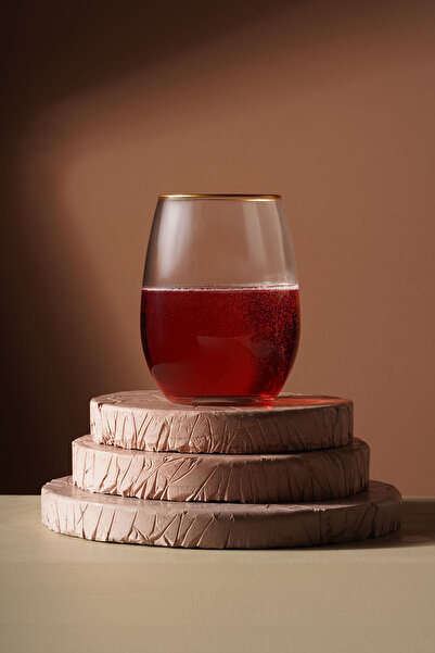 Fhilli Venice 3'lü Meşrubat Bardağı Altın Rim 570cc