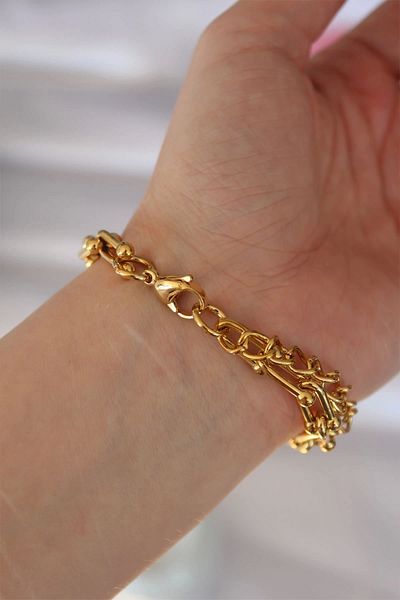 Clariss 316L Steel Gold Color Bracelet