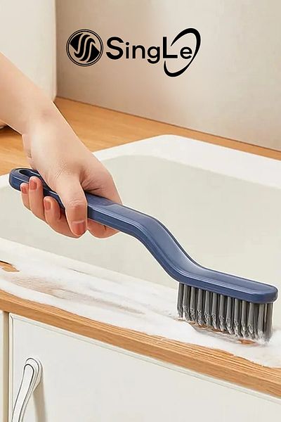 Single Cleaning Brush with Tweezers with Removal Apparatus Narrow Space Brush