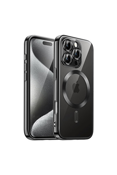 iPhone 16 Pro Kılıf Kross Seri Magsafe Uyumlu Lazer Silikon Kapak