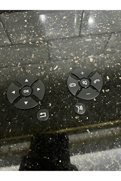 kaytaz MERCEDES UYUMLU DİREKSİYON TUŞ KAPLAMA TAKIMI SİYAH W204 W212 W207 MAKYAJSIZ KASA