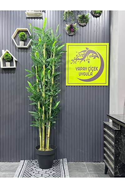 İremÇiçekçilik Yapay Cicek Uygula 180 Cm Bambu Yapay Ağaç Salon Çiçeği Sarmaşık