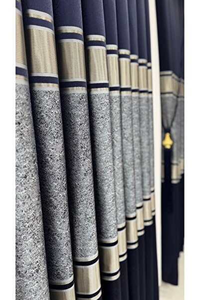 Fon Dünyası Синьо-срібна панель з золотою смугою - одностулкова