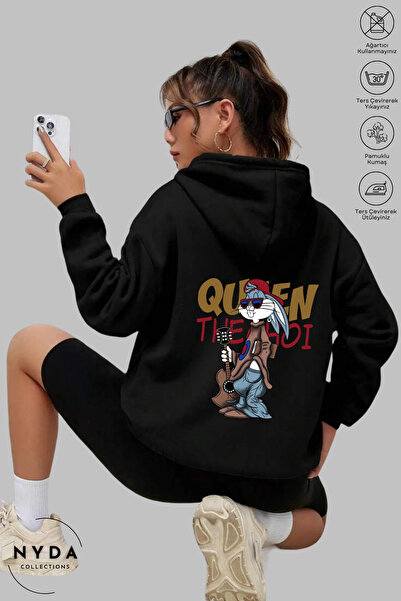 Nyda Collections Bugs Bunny majica sa kapuljačom, unisex, od pamuka, velikog ...