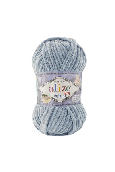 Alize Velluto Velvet Hand Knitting Yarn Κωδικός χρώματος: 428 Μεσαίο Γκρι