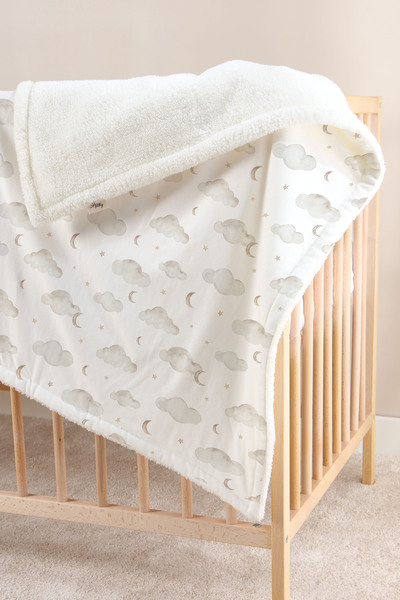 Pithy Bulut ve Ay Welsoft Battaniye (80x120) - Dreamy Sky