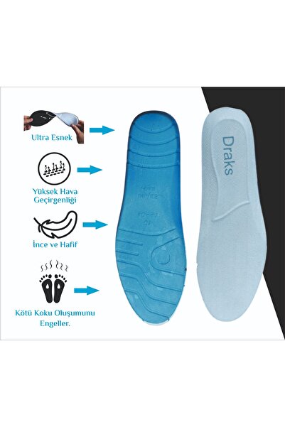DRAKS FOAM Spor Ayakkabı Tabanlığı, Kemer Ve Metatarsal Destekli Tabanlık, Darbe Emici Iç Tabanlık