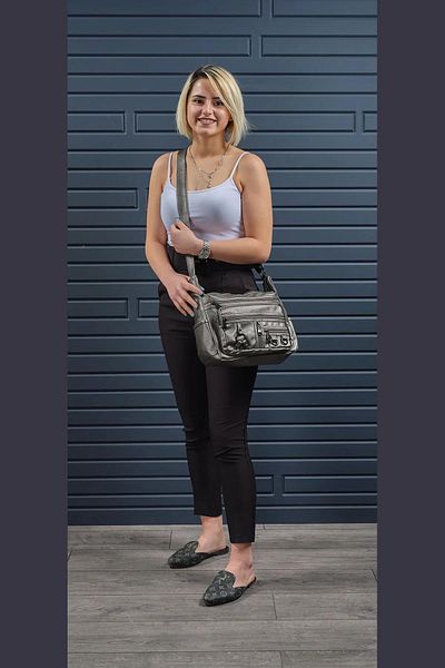 MEGA 101 Native Washed Leather Women's Crossbody Bag