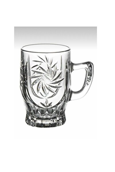 ORTAKÖY CENNETİ 6 Lı Elmas Kulplu Çay Kahve Bardağı