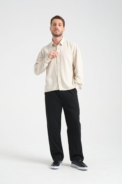 Redline Πουκάμισο Bond Linen Oversize Comfortable Fit Premium Fabric Basic