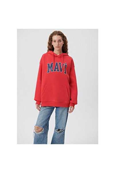 Mavi Logo Red Women's Sweatshirt M1600361-82054