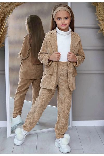 Calisa Velvet Blazer Jacket Velvet Pants and Blouse Set
