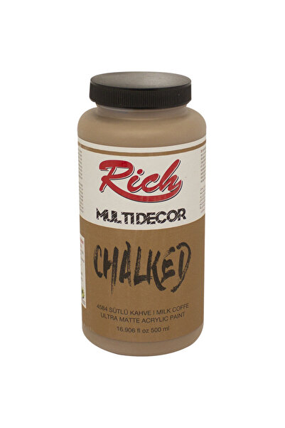Rich Multi Decor Chalked Akrilik 500ml N:4584 Sütlü Kahve