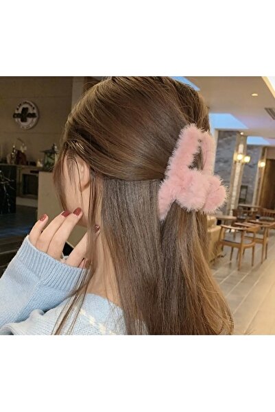 İthal Cataramă mare de pluș roz pentru femei, cataramă