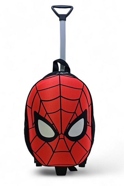 Baginn Kindergarten Squeegee Backpack 3D Embossed Spiderman Nursery Boy Bag Spiderman
