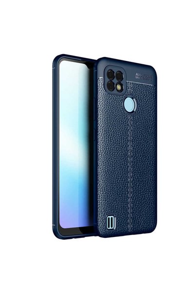 Generic Brand Realme C21 Case Niss Silicone Case - Navy Blue