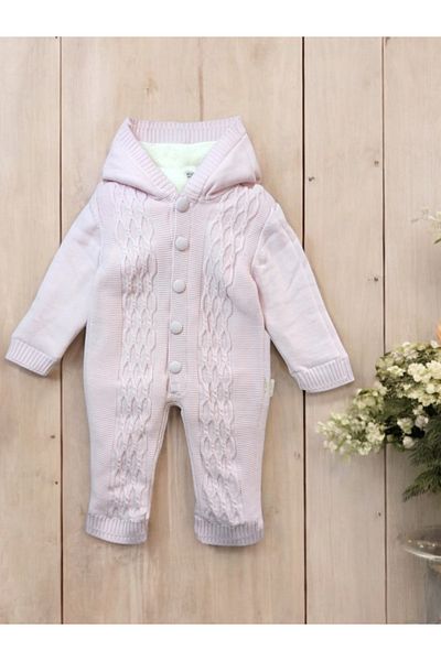 Donino Unisex Baby Knitwear Thermal Inside Full Fleece Romper Hoodie A+++ Quality