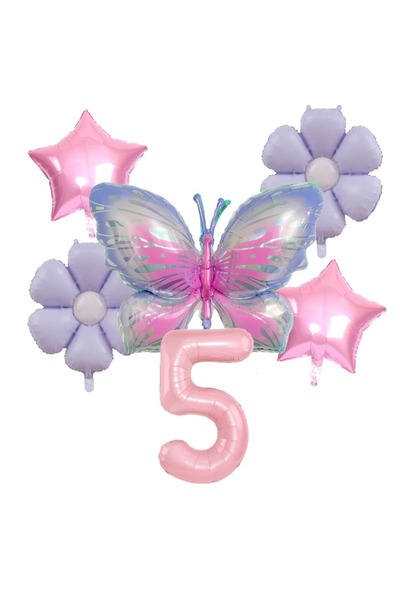 DÜVENCİ TİCARET KELEBEK TEMALI YAŞ BALON SET