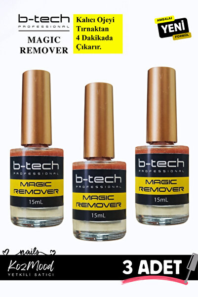 B-Tech Professional Kalıcı Oje Çıkarıcı Krem 3 Adet (3*15ML)