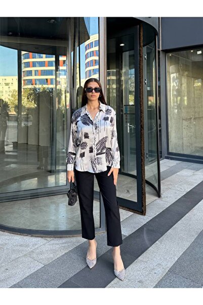 NEW STATION New Statıon ipek saten varyant gömlek