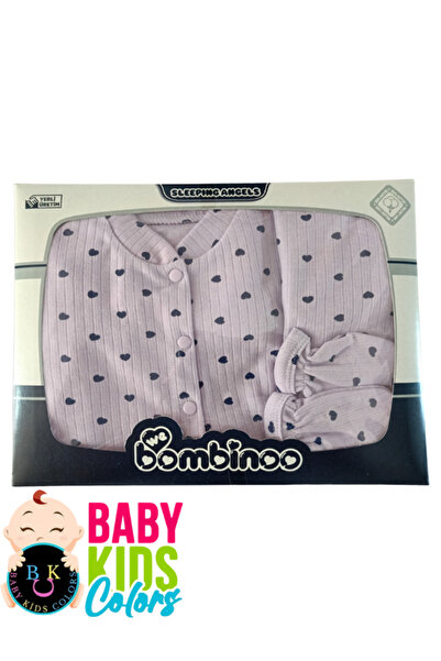 baby kids colors Fitilli kumaşa 5'li Kalp baskılı hastahane çıkışı