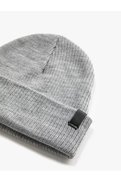 Koton Label Detailed Knitted Beret
