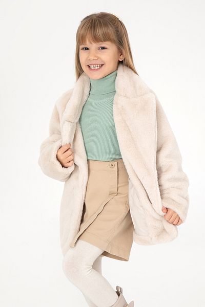U.S. Polo Assn. Girl's Cream Coat 50291716 -Vr071