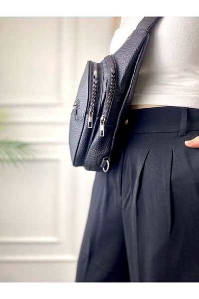 modvina Geantă neagră unisex Badybag / Freebag Geantă frontală 98