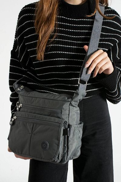 modvina Τσάντα ώμου Grey Mink Crinkle - M20