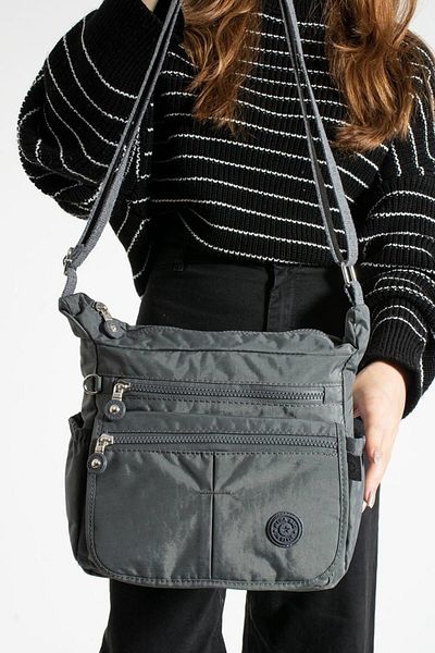 modvina Τσάντα ώμου Grey Mink Crinkle - M20