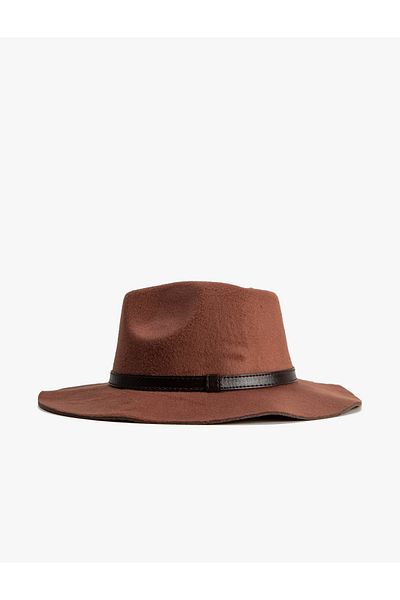 Koton Fedora Hat with Ribbon Detail