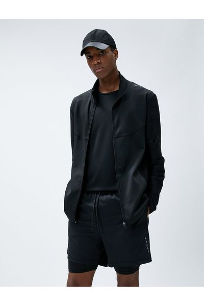 Koton Αθλητικό σορτς oversize κολάν με στάμπα με δαντέλα
