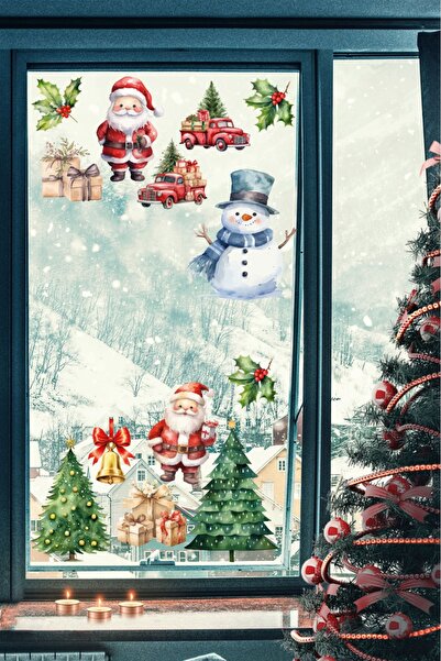 esatoys Christmas Snowy New Year Kids Baby Room Sticker