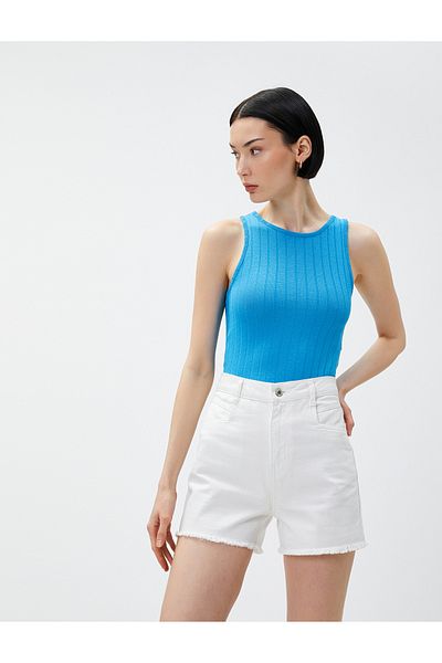 Koton Crop Athlete Crew Neck Bez rukávů