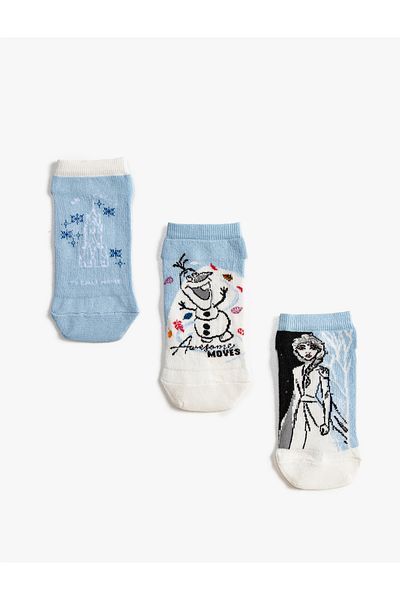 Koton Комплект от 3 лицензирани чорапа с щампи Frozen