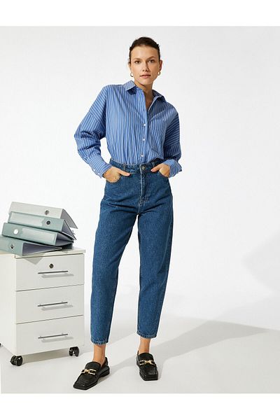 Koton Raglan Sleeve Shirt with Pockets