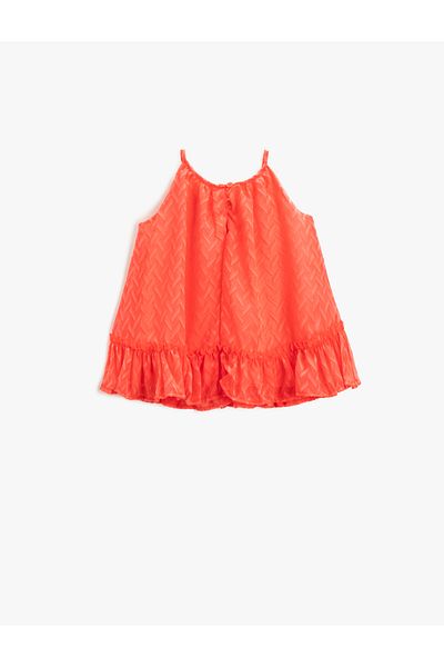 Koton Dress Midi Halter Neck Ruffle